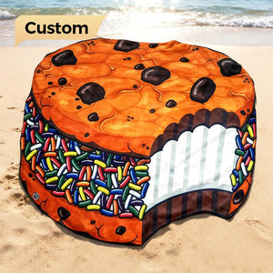 Grande serviette ronde en microfibre imprimée personnalisée ananas géant <span class=keywords><strong>tapis</strong></span> doux sans sable <span class=keywords><strong>Yoga</strong></span> piscine <span class=keywords><strong>tapis</strong></span> de pique-nique couverture de serviette de plage - Product Image 1