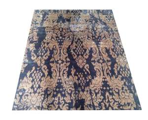 High Quality Erase Effect Floral Design Printed Handloom <b>Carpet</b> <b>Rugs</b> Living Room Embroidered Printed Hand Woven Viscose <b>Rugs</b> - Product Image 2