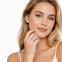 Bague de fiançailles et de promesse en argent sterling 925 plaqué or avec diamant moissanite taille marquise certifié GRA