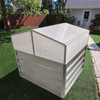Cadre en aluminium et panneau en acier coloré Boîte de pépinière avec cartes PC Solution de jardinage à cadre froid économique et écologique