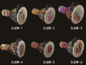 <span class=keywords><strong>Djembe</strong></span> pré-accordé - Pas besoin de le tuner - Tambour à main de 8,5 et 10 pouces avec peau de chèvre - Instrument de percussion africain traditionnel - Product Image 3