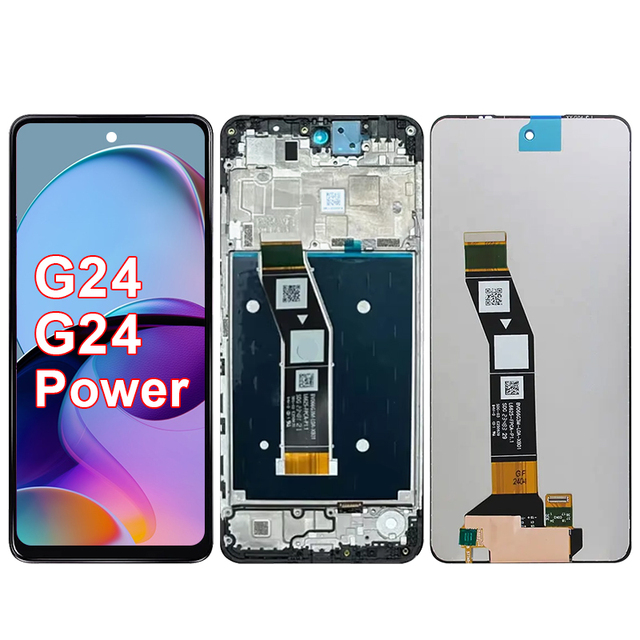 6.56''  Moto G24 Power LCD Display Touch Screen Digitizer Assembly 1-Year Warranty for Moto G24 LCD Replacement Parts
