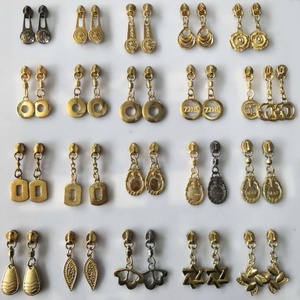 Zipper Slider <b>Puller</b> OEM Factory Custom Brand Logo Nickel Free Metal Auto Lock Zinc Alloy Painted - Product Image 1