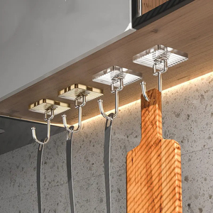 Gancho <span class=keywords><strong>de</strong></span> pared para sala <span class=keywords><strong>de</strong></span> estar, autoadhesivo, para inodoro, baño, ganchos para toallas, colgador <span class=keywords><strong>de</strong></span> ropa, gancho para abrigos - Product Image 4