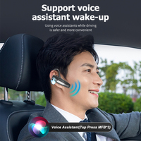 Casque Bluetooth ultraléger, écouteur sans fil mains libres, double micro intégré, suppression du bruit, pour iPhone, Android, Samsung, ordinateur portable