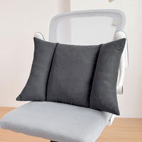 Coussin de dossier en velours côtelé, doux et confortable, décoratif, pour soutien lombaire, idéal pour canapé, lit, chaise de bureau, ou usage domestique.