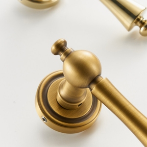 Pure Brass Bedroom Wooden <strong>Door</strong> Lock Textured Magnetic Silent Interior Brass Lockset <strong>Door</strong> Handle Home Furniture Hardware <strong>Bar</strong> - Product Image 5