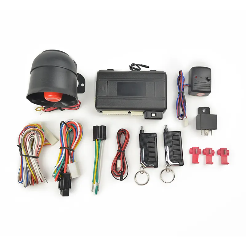 car alarm with engine start function with remote controller keys and Immobiliser system