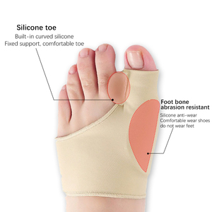 Séparateur d'orteils en gel de silicone, correcteur de <span class=keywords><strong>hallux</strong></span> <span class=keywords><strong>valgus</strong></span>, manchon antidérapant respirant, soulagement de la douleur, protection des pieds - Product Image 4