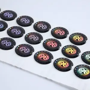 Waterproof Removable Adhesive Personalized Printing Label Laser Gloss Resin Epoxy Sticker