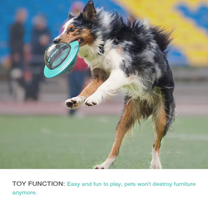 Jouet pour chien et chat en forme de ballon UFO, durable, multifonctionnel, écologique, imperméable, résistant aux morsures, pour mâcher et distribuer des friandises - Product Image 3