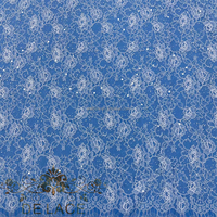 DELACE SXGN Dentelle Chantilly française très prisée avec perles et paillettes, tissu en dentelle à cils doux et motifs floraux épanouissants