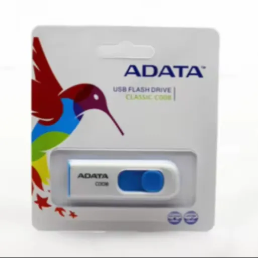 Adata UV128 USB de alta velocidad 2,0 Gen 1 Flash Drive 16GB a 128GB Memory Stick Nuevo Metal USB 2,0 Gen 1 Pendrives Disk Pen Drive