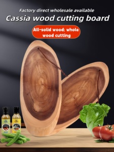 Planches à découper en bois naturel 100% écologiques, rustiques, épaisses, en gros, pour la cuisine - Product Image 3
