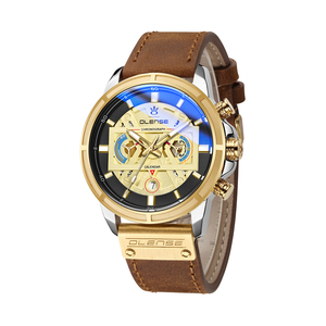 OLENSE 2022 นาฬิกาควอทซ์หรูหราใหม่ผู้ชายสไตล์ธุรกิจนาฬิกาข้อมือหนังแท้กันน้ำมัลติฟังก์ชั่นนาฬิกาแฟชั่นบุรุษ - Product Image 3