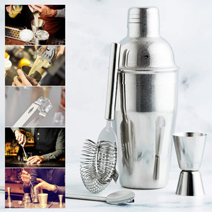 Ensemble de 13 outils de bar personnalisés, <span class=keywords><strong>shaker</strong></span> à martini de 550 ml, <span class=keywords><strong>shaker</strong></span> à cocktails en acier inoxydable, kit de <span class=keywords><strong>barman</strong></span> avec support en bambou - Product Image 4