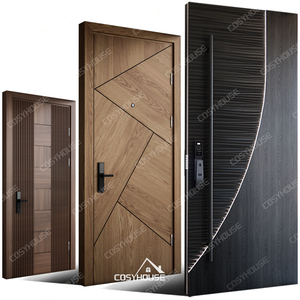 Portes intérieures en bois sur mesure et portes d'entrée extérieures en aluminium coulé et acier inoxydable pour les projets de villas, d'appartements et de maisons - Product Image 5