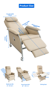 Homecare kursi malas orang tua, dengan meja kursi Medis kursi Transfer orang tua - Product Image 6