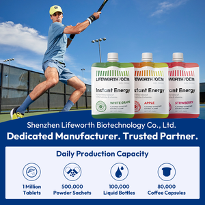 LIFEWORTH Paquete de Energía Instantánea, Geles Energéticos 180g, para Entrenamiento, Senderismo, Mujeres y Hombres, Carbohidratos, Vitaminas, Nutrición Deportiva, Resistencia, Bolsa de Energía - Product Image 3