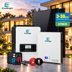 Kit di Generazione di Energia Solare Ibrida Domestica 3kW-30kW, Sistema di Accumulo Energetico Residenziale con Alimentazione di Backup - Product Image 4