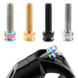 Sekrup <span class=keywords><strong>Titanium</strong></span> Hitam MUQZI M5x17mm untuk Batang Setang Sepeda Road/Mountain Bike - Product Image 2