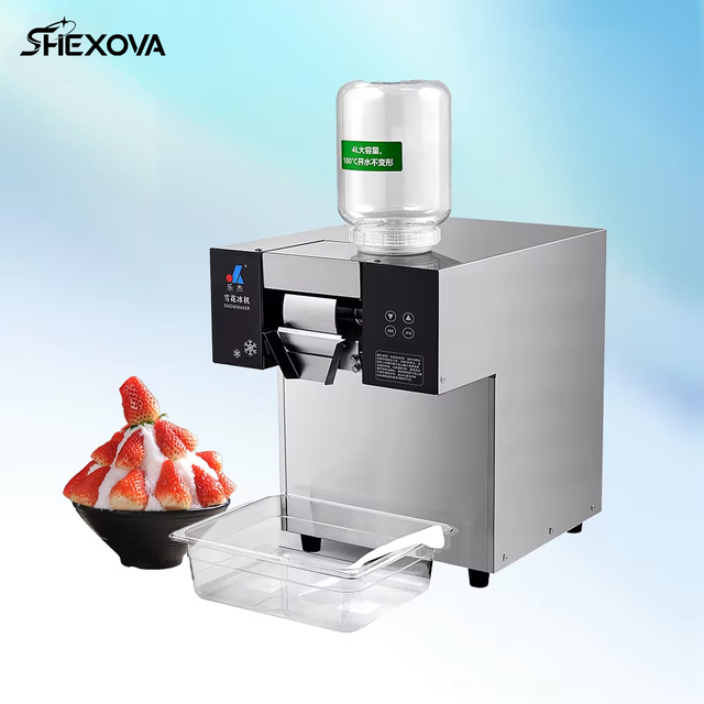 Commercial Air Cooling Snow Ice Machine for Home and Commercial Use Automatic Stainless Steel 110V/220V Snowflake Ice Machine