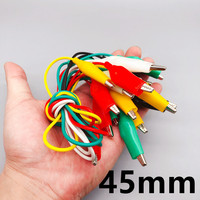 10 pièces pinces de Test Crocodile Alligator à Double tête pour bricolage fil de gaine électrique alimentation couleur fil de ceinture Test pratique