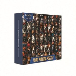 Christmas Thanksgiving Lovers Friend Birthday <b>Gifts</b> Wood Cut Puzzle Dogs Octopus 1000 Pieces Colorful Jigsaw Puzzles for Adults - Product Image 2