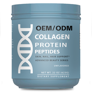 Poudre de peptides de collagène non aromatisée OEM ODM pour la peau, les ongles et les cheveux, complément alimentaire 22 oz - Product Image 1