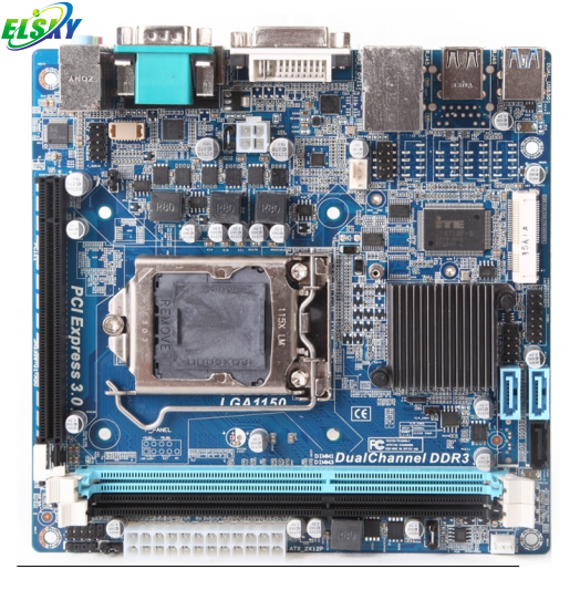 LGA 1150 Core I3 I5 I7 Mini Itx Mainboard Motherboard H81 B85 Haswell Board Plus PCI-E3.0 16x for Advertising Machine