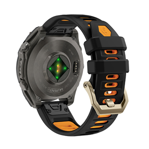 Bracelet en silicone Win-Win de haute qualité, aspect bicolore, accessoires résistants à l'<span class=keywords><strong>eau</strong></span> pour montre intelligente Garmin Fenix 7 - Product Image 2