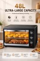 Four électrique domestique grande capacité 56L, multifonctionnel, pour pizzas et grillades de fruits