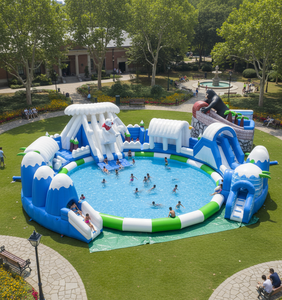 Parco Acquatico Gonfiabile Commerciale in PVC Personalizzato per Esterni con Piscina per Noleggio - Vendita all'Ingrosso dalla Fabbrica - Product Image 5