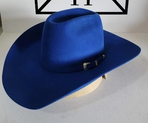 NL76 Sombreros de <span class=keywords><strong>Vaquero</strong></span> de Lana de Color Sólido para Mujeres y Hombres, con Ala Ancha, Estilo Ranchero y Occidental - Product Image 2