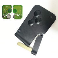 Clé Télécommande Demi Smart à 3 Boutons PCF7947 433 MHz pour Renault Megane 2 3 Scenic Logan Clio 2003-2008