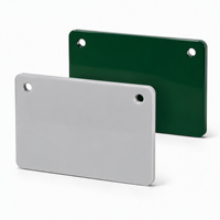 Plaque nominative personnalisée en PVC, plaque lisse vierge, différentes couleurs, impression de logo OEM pour l'étiquetage de marques d'équipements