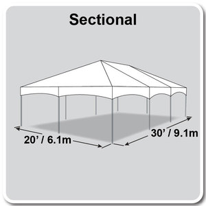 Tente de réception pour exposition commerciale Celina 20 pieds x 30 pieds (6 m x 9 m) - Product Image 6