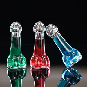 Taza de cristal creativa para cóctel, botella para fiesta, cerveza, forma de pie, tazas divertidas y interesantes, nuevo diseño