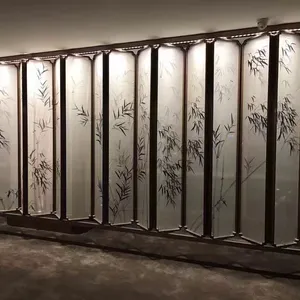 Opvouwbare Scherm Kamer Divider Nieuwe Houten Panelen Custom Wit Antiek Chinese Oem Traditionele Houten Douane Frame Item