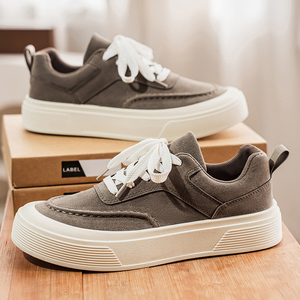 Baskets en toile originales <span class=keywords><strong>pour</strong></span> hommes, plates, décontractées, tendance, à lacets, vulcanisées, <span class=keywords><strong>pour</strong></span> adolescents, à prix bas, chaussures <span class=keywords><strong>bateau</strong></span>, couvre-chaussures de skateboard - Product Image 2