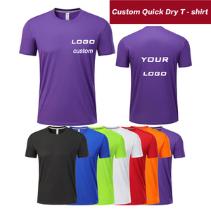 Camiseta Deportiva Unisex <span class=keywords><strong>de</strong></span> Corte Regular 100% Poliéster 180g, Venta al Por Mayor, Logotipo Personalizado Impreso en Serigrafía 3D, Tejido Liso - Product Image 2