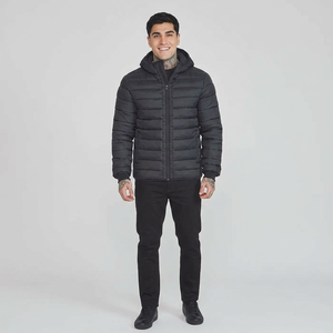 Veste à bulles OEM pour hommes, taille personnalisée, style High Street avec col montant, coquille en cachemire d'hiver, disponible en gros - Product Image 1