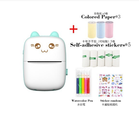 Drop Shipping Product 2026 Portable Thermal Printer MINI Phone CAT Print Photo Pocket Wireless Bt Android IOS Printers