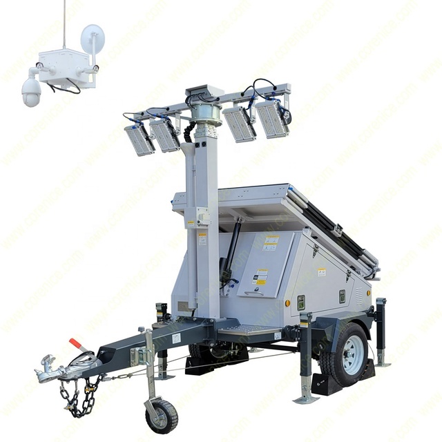 Solar Panel Outdoor Cctv Camera Portable Security Cameras Construction Sites