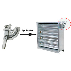 <span class=keywords><strong>Régulateur</strong></span> <span class=keywords><strong>de</strong></span> débit d'air pour conduit CVC, à commande manuelle, avec poignée, pour évacuation des flux d'air et réglage du volume d'air anti-reflux - Product Image 4