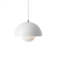 Lustre suspendu en fer au design danois moderne et minimaliste, avec LED et câble de suspension, idéal pour cafés, bars, salles à manger, chambres et bureaux.
