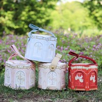 Boîte cadeau en papier avec poignée, conçue sur mesure, recyclable, pour chocolat, sushi, sucre, avec revêtement en laminage mat