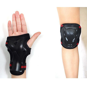 Perlengkapan Pelindung Anak Dewasa untuk Olahraga Skateboard, Pelindung Keselamatan untuk Pergelangan Tangan, Lutut, Siku, Pencegahan Cedera Siku, Set 6 Buah - Product Image 1