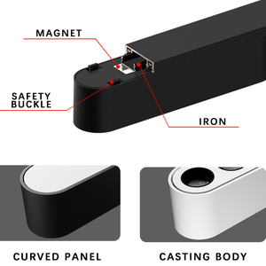 Rail magnétique ultra-mince de 26 mm - Projecteur commercial avec rail linéaire encastré et éclairage sur rail magnétique LED basse consommation - Product Image 3
