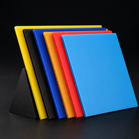 Panneau en plastique ondulé coloré en PP vierge recyclable de 2-8 mm, fabriqué sur mesure en usine, pour la protection des enseignes et les séparateurs